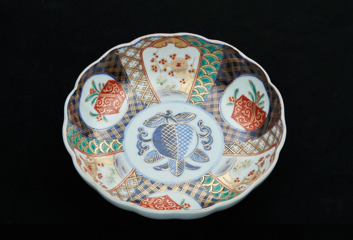 古伊万里色絵膾皿